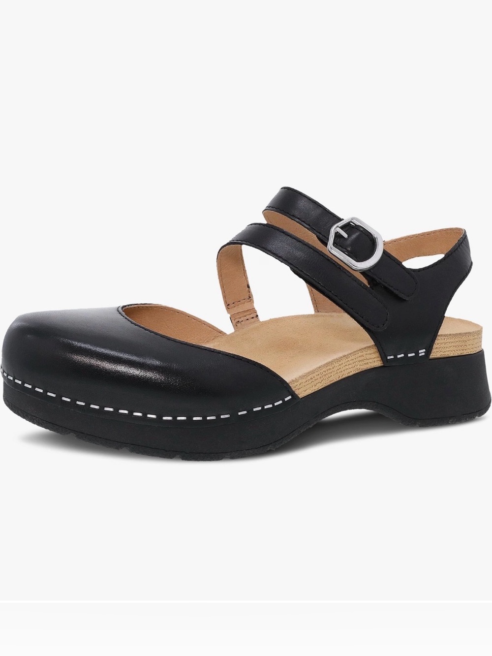 Dansko Rissa - Comfort Mary Jane Strap Shoe - Black